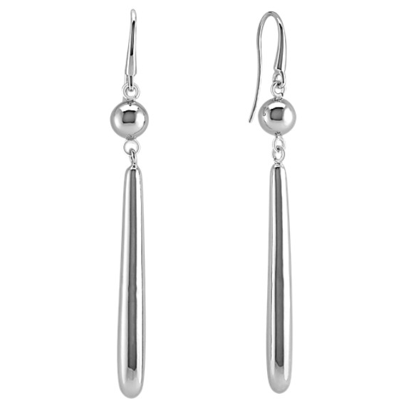 Straight Dangle Sterling Silver Earrings Straight Dangle Sterling Silver Earrings
