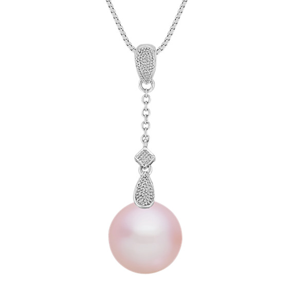 12mm Lavender Cultured Freshwater Coin Pearl Pendant (18") 12mm Lavender Cultured Freshwater Coin Pearl Pendant (18")