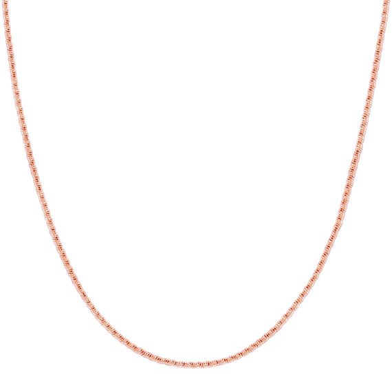 14k Rose Gold Coil Chain (18") 14k Rose Gold Coil Chain (18")