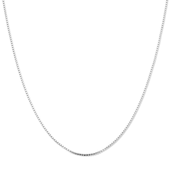 14k White Gold Adjustable Box Chain (22") 14k White Gold Adjustable Box Chain (22")