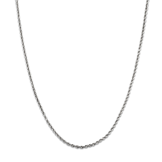 14k White Gold Rope Chain (18") 14k White Gold Rope Chain (18")
