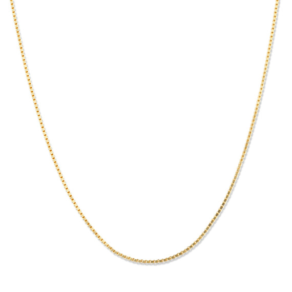 14k Yellow Gold Adjustable Box Chain (22") 14k Yellow Gold Adjustable Box Chain (22")