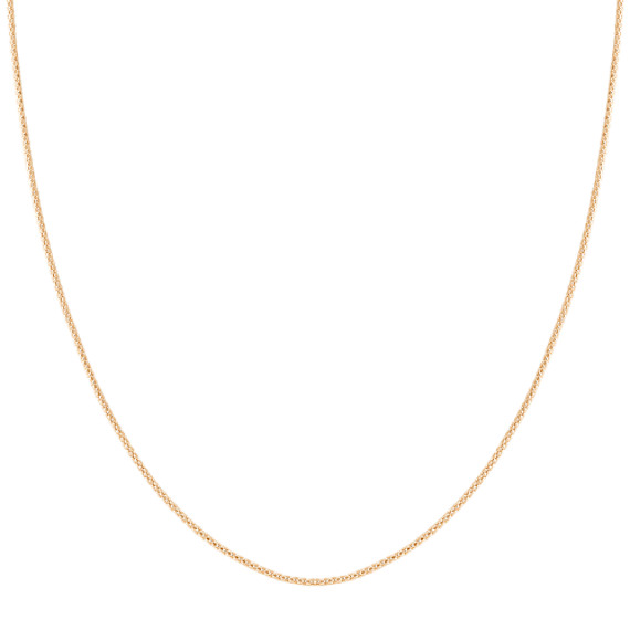 14k Yellow Gold Adjustable Popcorn Chain (22") 14k Yellow Gold Adjustable Popcorn Chain (22")