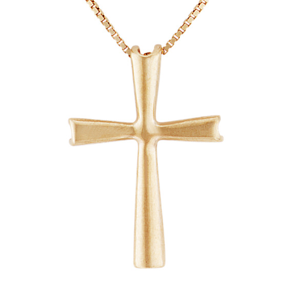 14k Yellow Gold Cross Pendant (18") 14k Yellow Gold Cross Pendant (18")