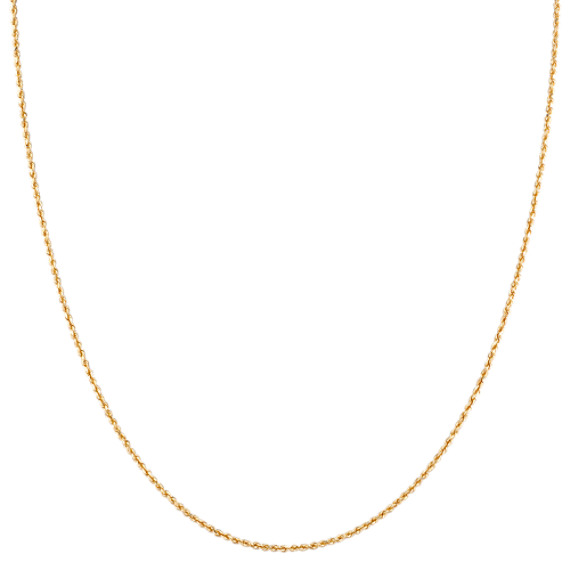 14k Yellow Gold Diamond Cut Rope Chain (20") 14k Yellow Gold Diamond Cut Rope Chain (20")