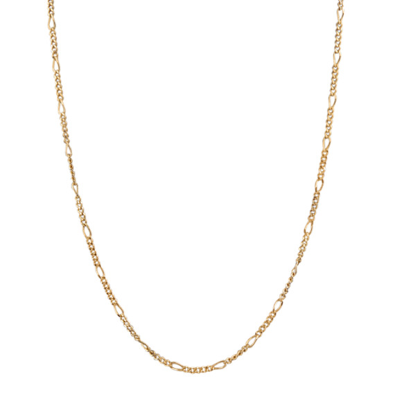 14k Yellow Gold Figaro Chain (18") 14k Yellow Gold Figaro Chain (18")