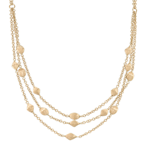 14k Yellow Gold Necklace (17") 14k Yellow Gold Necklace (17")