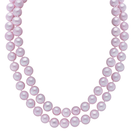 6mm Lavender Cultured Freshwater Pearl Strand (65") 6mm Lavender Cultured Freshwater Pearl Strand (65")
