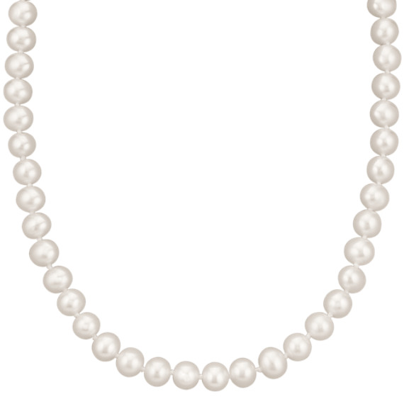 7mm Cultured Freshwater Pearl Strand (18") 7mm Cultured Freshwater Pearl Strand (18")