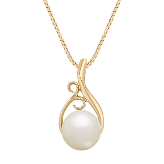 8.5mm Cultured Freshwater Pearl Pendant (18") 8.5mm Cultured Freshwater Pearl Pendant (18")