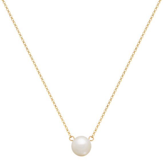9mm Cultured Freshwater Pearl Necklace (17") 9mm Cultured Freshwater Pearl Necklace (17")