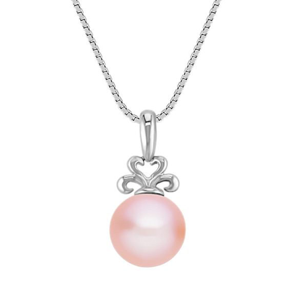 9mm Cultured Pink Freshwater Pearl Pendant (18 in.) 9mm Cultured Pink Freshwater Pearl Pendant (18 in.)