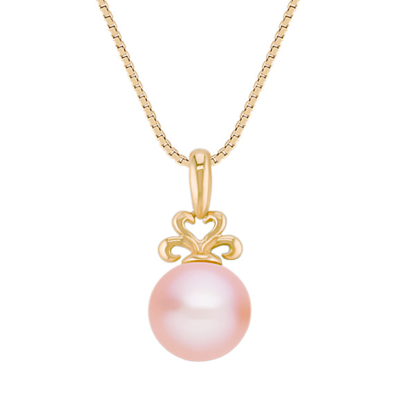 9mm Cultured Pink Freshwater Pearl Pendant (18 in.) 9mm Cultured Pink Freshwater Pearl Pendant (18 in.)
