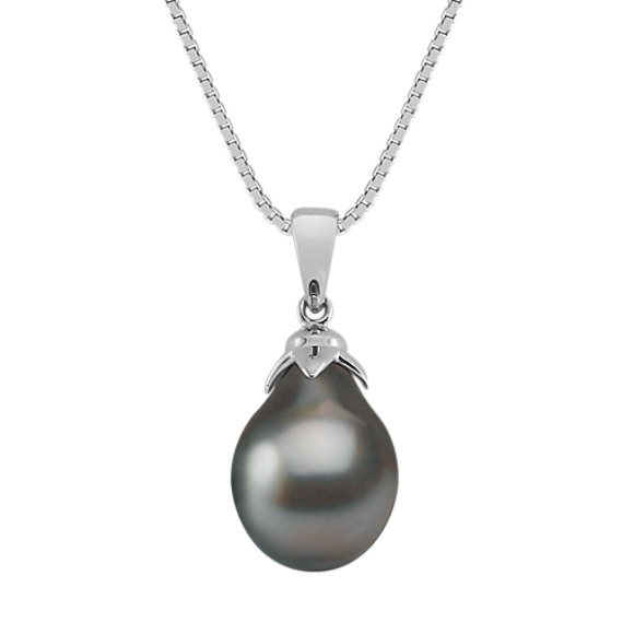 9mm Cultured Tahitian Pearl Pendant (18”) 9mm Cultured Tahitian Pearl Pendant (18”)