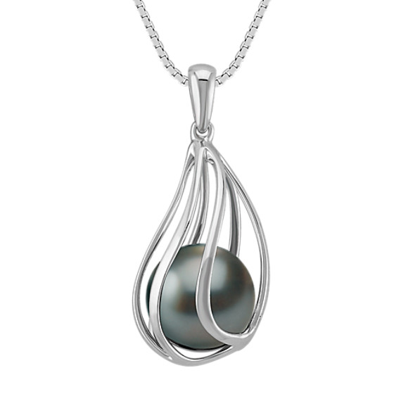 9mm Cultured Tahitian Pearl Pendant (18") 9mm Cultured Tahitian Pearl Pendant (18")