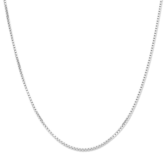 Adjustable Sterling Silver Box Chain (18") Adjustable Sterling Silver Box Chain (18")