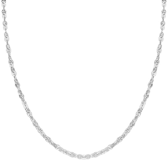Contemporary Sterling Silver Necklace (24") Contemporary Sterling Silver Necklace (24")