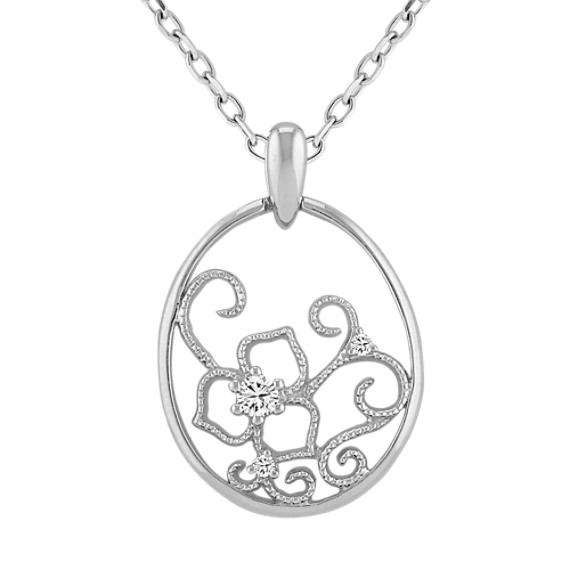 Diamond Circle Pendant (18") Diamond Circle Pendant (18")