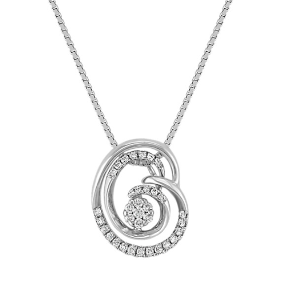 Diamond Cluster Pendant (18") Diamond Cluster Pendant (18")