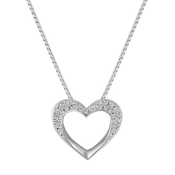 Heart Diamond Pendant (18") Heart Diamond Pendant (18")
