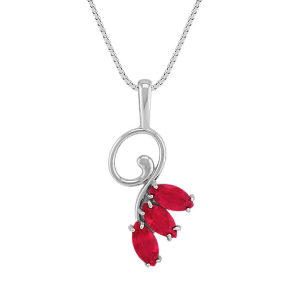 Marquise Ruby Pendant (18") Marquise Ruby Pendant (18")