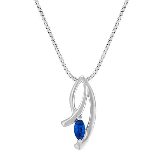 Marquise Sapphire Pendant (18") Marquise Sapphire Pendant (18")