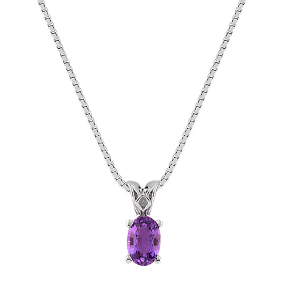 Oval Lavender Sapphire Pendant (18") Oval Lavender Sapphire Pendant (18")