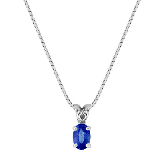Oval Sapphire Pendant (18") Oval Sapphire Pendant (18")