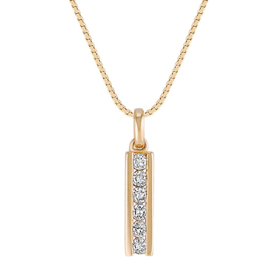 Round Diamond Drop Pendant (18") Round Diamond Drop Pendant (18")