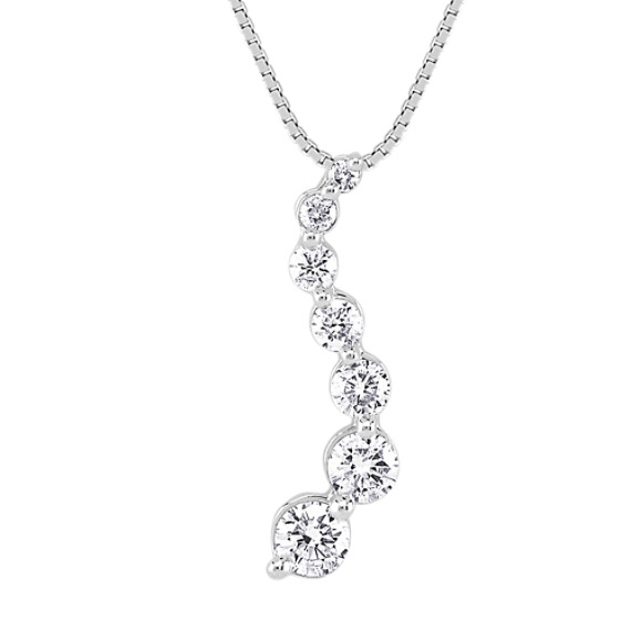 Round Diamond Journey Pendant (18") Round Diamond Journey Pendant (18")