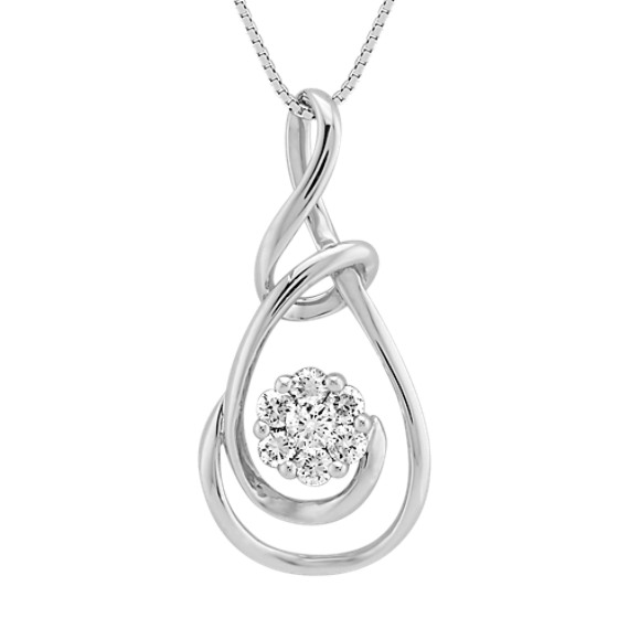 Round Diamond Pendant (18") Round Diamond Pendant (18")