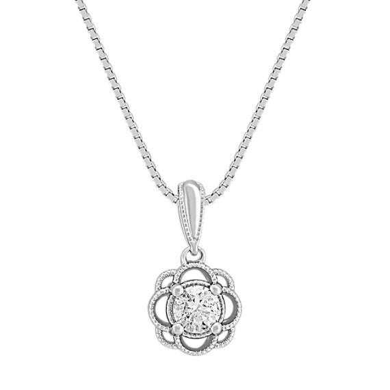 Round Diamond Pendant (18") Round Diamond Pendant (18")