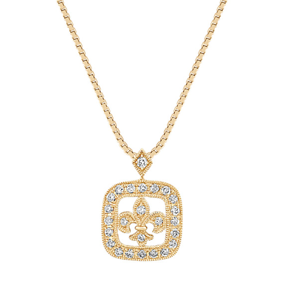 Round Diamond Pendant (18") Round Diamond Pendant (18")
