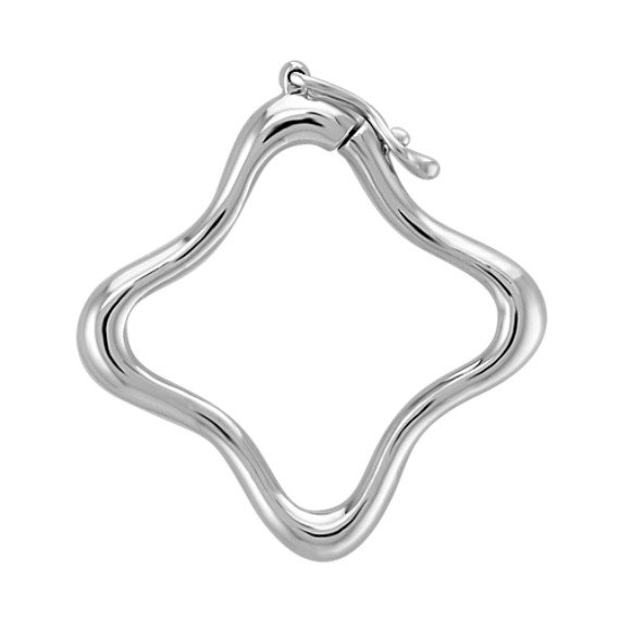 Square Sterling Silver Pearl Shortener Square Sterling Silver Pearl Shortener