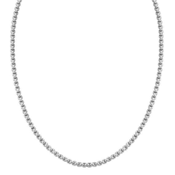 Stainless Steel Box Necklace (30") Stainless Steel Box Necklace (30")