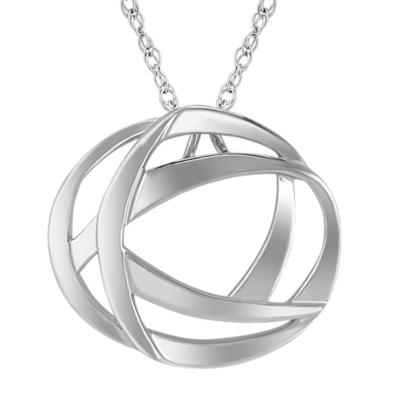 Sterling Silver Circle Pendant (18") Sterling Silver Circle Pendant (18")