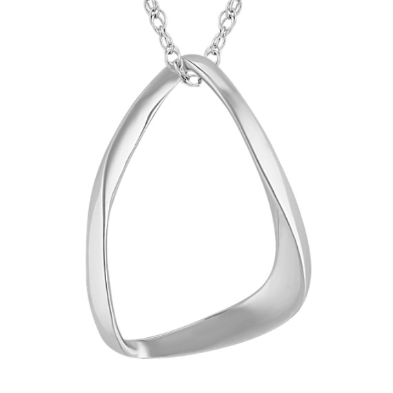 Sterling Silver Geometric Pendant (18") Sterling Silver Geometric Pendant (18")