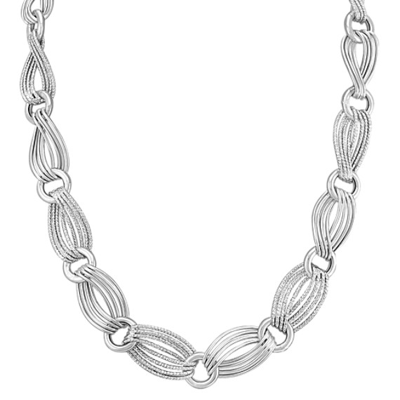 Sterling Silver Link Necklace (20") Sterling Silver Link Necklace (20")