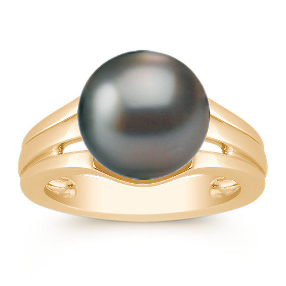10mm Cultured Tahitian Pearl Ring 10mm Cultured Tahitian Pearl Ring