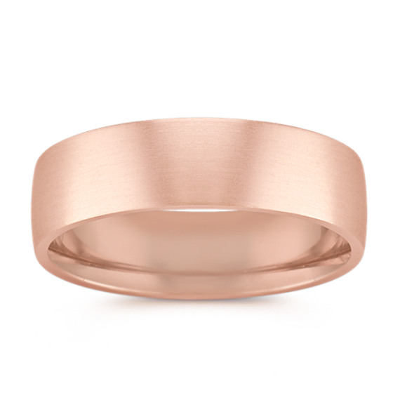 14k Rose Gold Comfort Fit Ring (6.5mm) 14k Rose Gold Comfort Fit Ring (6.5mm)