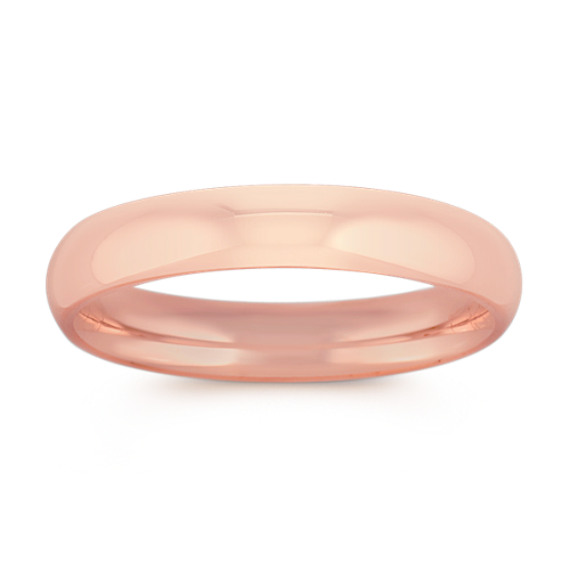 14k Rose Gold Comfort Fit Wedding Ring (4mm) 14k Rose Gold Comfort Fit Wedding Ring (4mm)