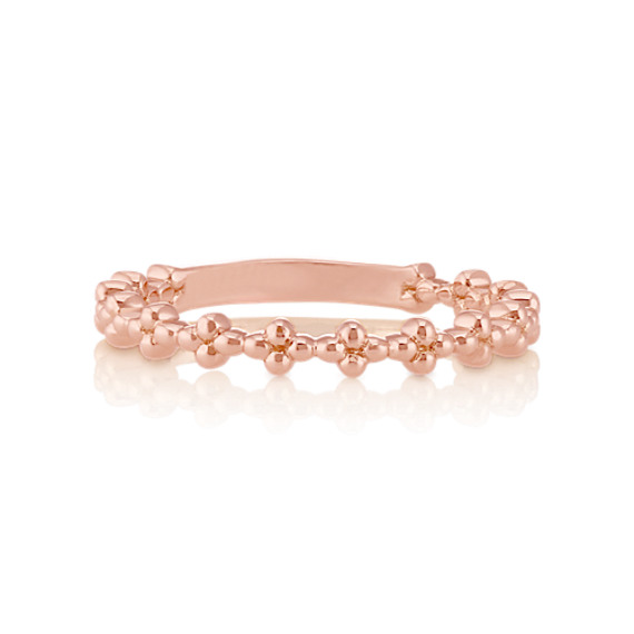14k Rose Gold Stackable Ring at Shane Co.