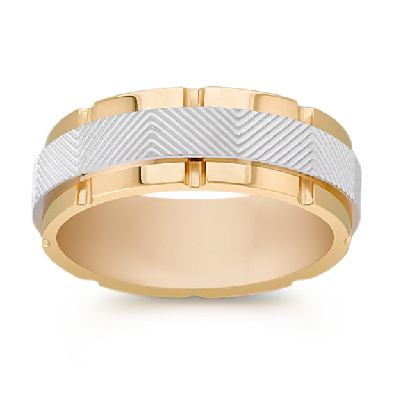 14k Two-Tone Gold Ring (8mm) 14k Two-Tone Gold Ring (8mm)