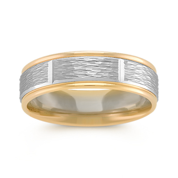 14k Two-Tone Gold Ring (6mm) 14k Two-Tone Gold Ring (6mm)