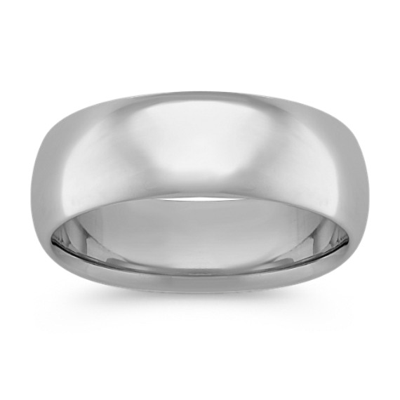 14k White Gold Comfort Fit Ring (8mm)