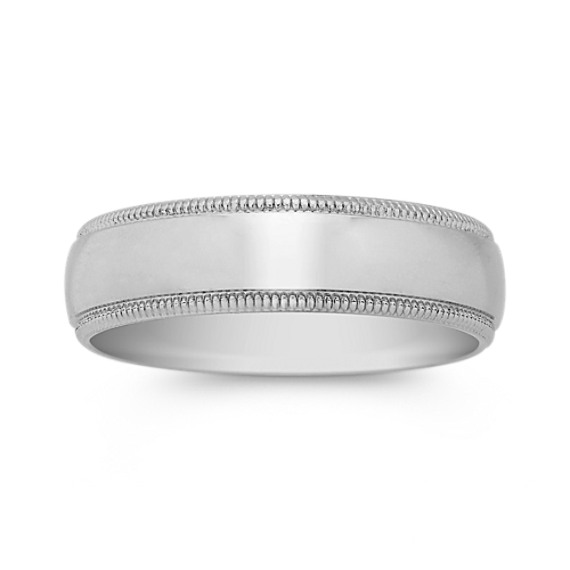 14k White Gold Comfort Fit Wedding Band (6mm) 14k White Gold Comfort Fit Wedding Band (6mm)