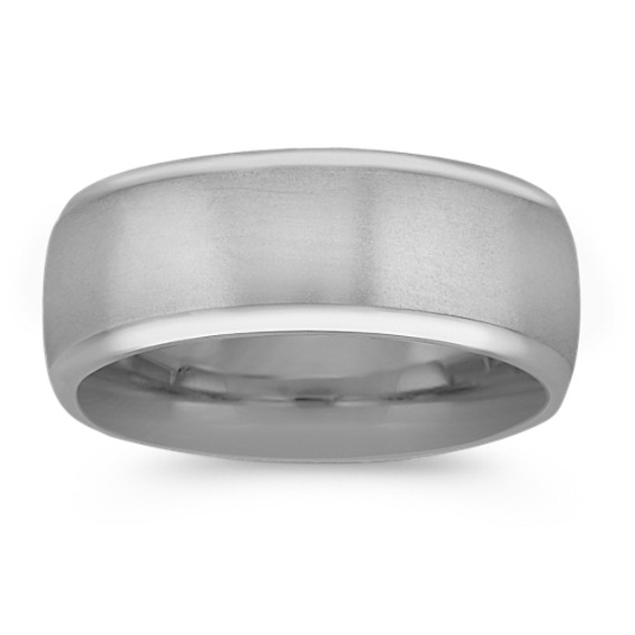 14k White Gold Comfort Fit Wedding Band (8.5mm)