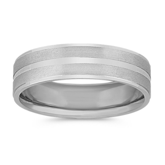 14k White Gold Comfort Fit Wedding Band (6mm) 14k White Gold Comfort Fit Wedding Band (6mm)