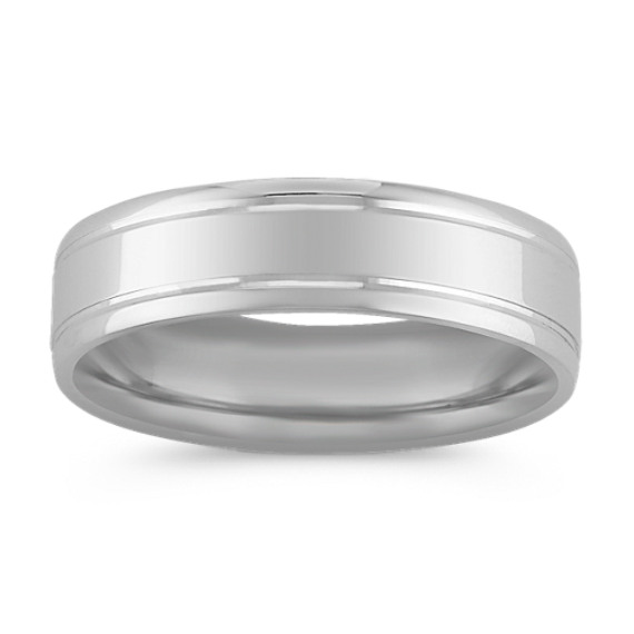 14k White Gold Comfort Fit Wedding Band (6mm) 14k White Gold Comfort Fit Wedding Band (6mm)