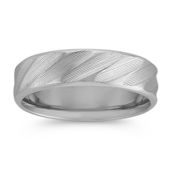 14k White Gold Engraved Ring (6mm) 14k White Gold Engraved Ring (6mm)